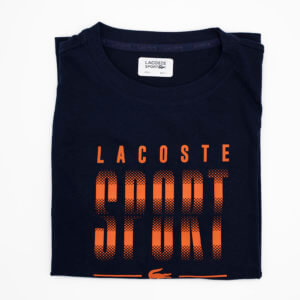 Camiseta Lacoste Marino naranja