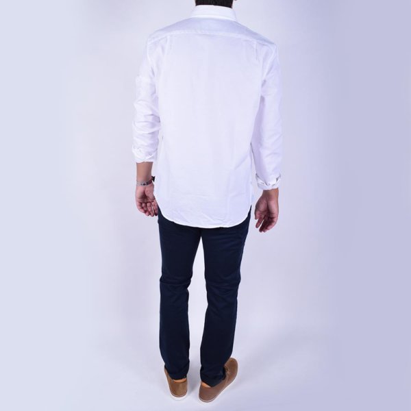 Camisa Lacoste Oxford blanca 3