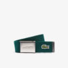 Cinturón Lacoste textil verde 1