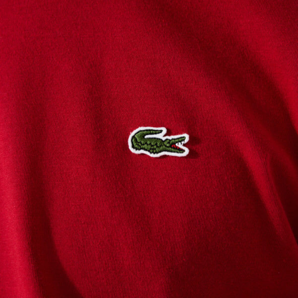 Camiseta Lacoste básica roja 3