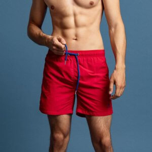 Bañador Gant liso rojo 1