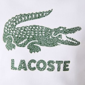 Sudadera Lacoste logo grieta blanca 2