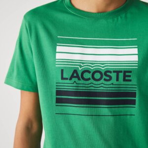 Camiseta Lacoste sport estamp. eco verde 1