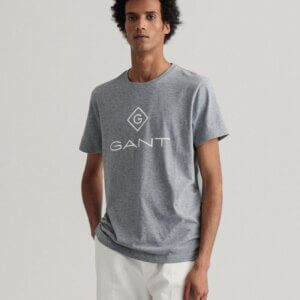 Camiseta Gant lock up gris 1