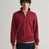 Sudadera Gant halfzip granate 1