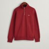 Sudadera Gant halfzip granate 3
