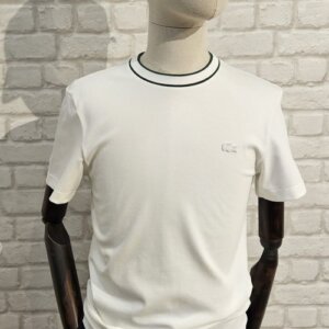 Camiseta Lacoste piqué blanca 2
