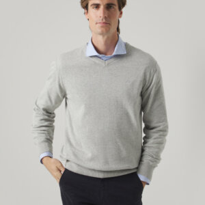 Jersey Scotta algodón pico gris 1